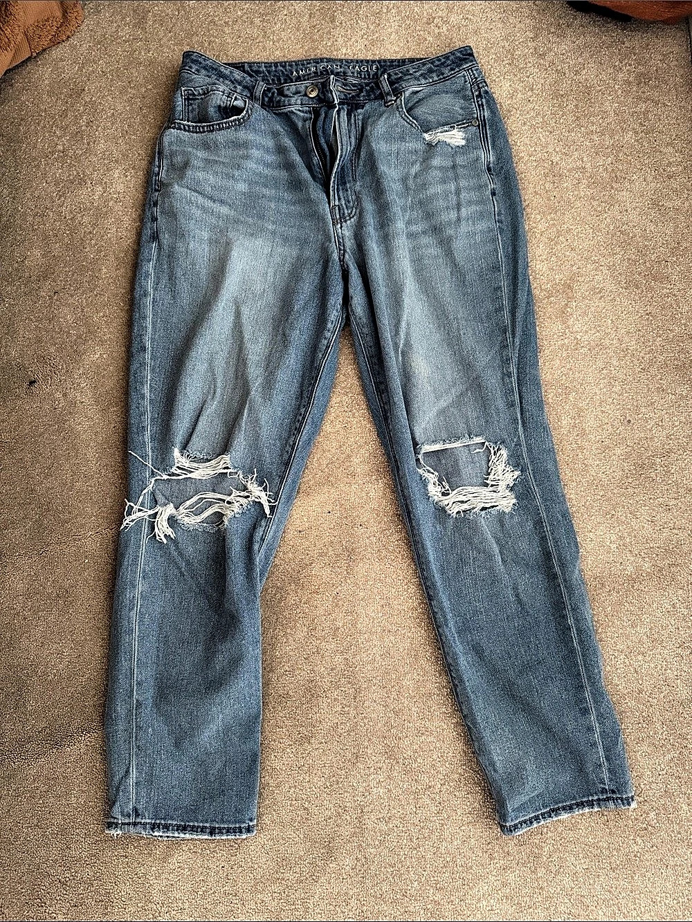 American Eagle Distressed Blue Jeans Waist 12